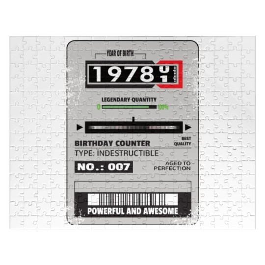 electricity meter birthday 1978 electrician gift Jigsaw Puzzles