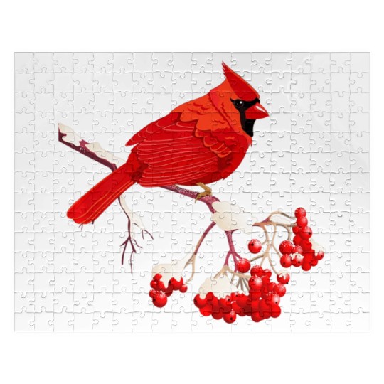 Awesome Red Cardinal Birds Gift Nature Lover Funny Jigsaw Puzzles