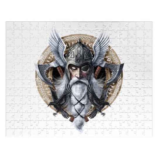 Viking Warrior God Odin Jigsaw Puzzles