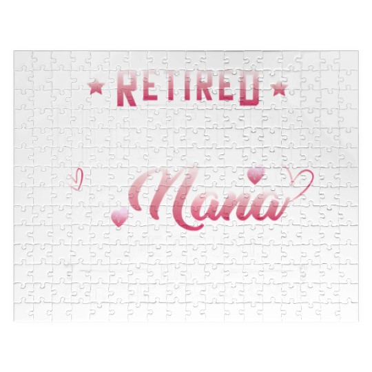 Womens Retired Nurse Mom And Nana ones of us Is Jigsaw Puzzles