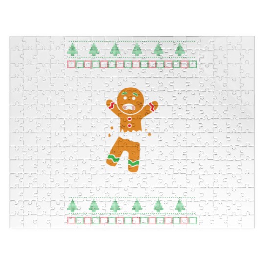Christmas Careful I'm Fragile Funny Gingerbread Jigsaw Puzzles