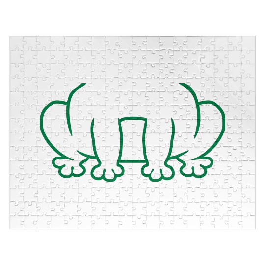 Funny disguise frog costume Jigsaw Puzzles