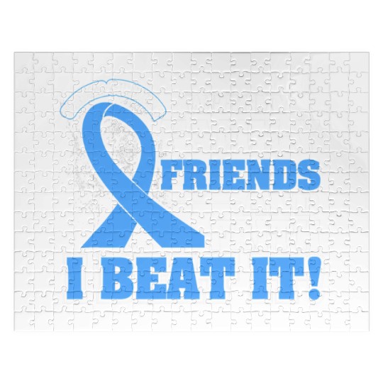 Family Faith I Beat It Prostate Cancer Awareness Jigsaw Puzzles