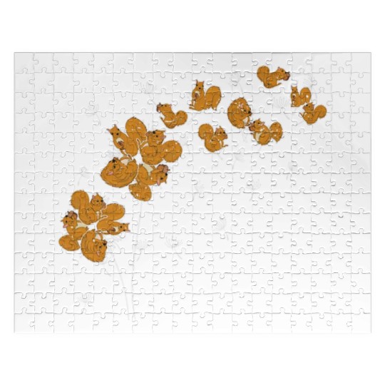 Funny Nature Forest Animal Dandelion Squirrel Jigsaw Puzzles