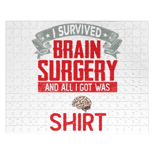 I Survived Brain Surgery Hospital Recovery Jigsaw Puzzles