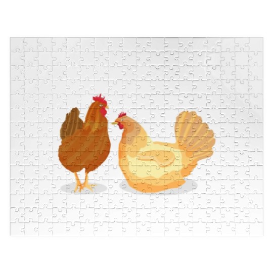 I Don't Have Ducks Or A Row, I Have Chickens Jigsaw Puzzles