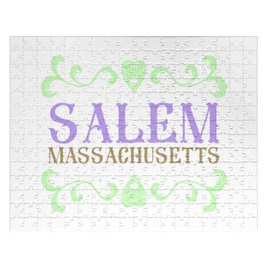 Salem Massachusetts Ouija Love Jigsaw Puzzles