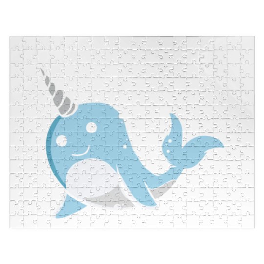 Think Sharp Narwhal Unicorn Of The Sea Animal Jigsaw Puzzles