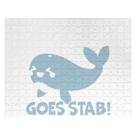 The Narwhal Goes Stab Unicorn Of The Sea Narwhale Jigsaw Puzzles