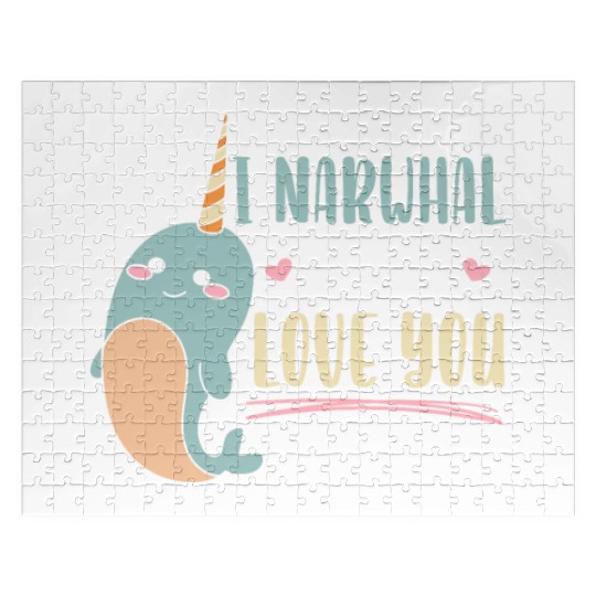 I Narwhal Ways Love You Unicorn Of The Sea Animal Jigsaw Puzzles