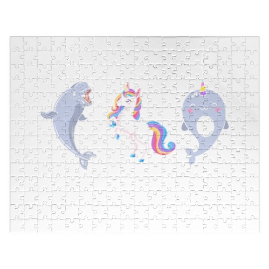 Science Magic Narwhal Unicorn Of The Sea Animal Jigsaw Puzzles