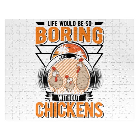 Chickens Gift Farmer Chicken Coop Jigsaw Puzzles