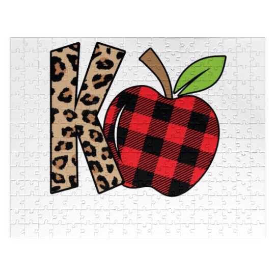 K Is For Kindergarten Cheetah Back To School Jigsaw Puzzles