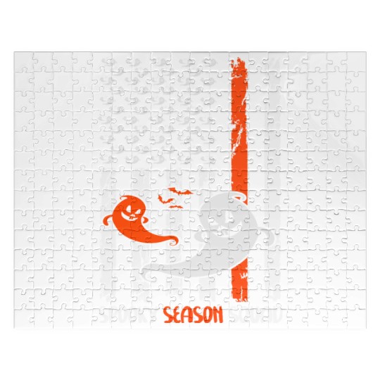 Groovy Halloween Spooky Season Squad US Flag Jigsaw Puzzles