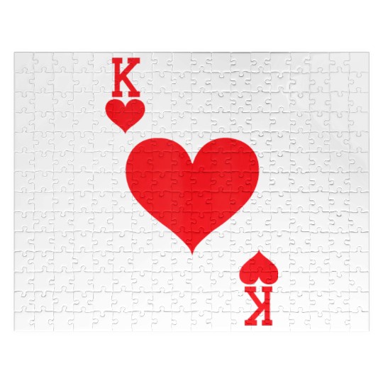 King of Hearts Playing Card Halloween Costume Tank Jigsaw Puzzles
