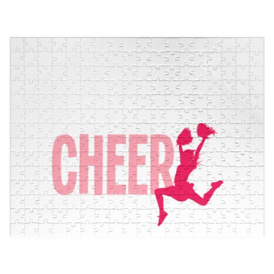 Eat Sleep Cheer Repeat Funny Cheerleading Gift Jigsaw Puzzles