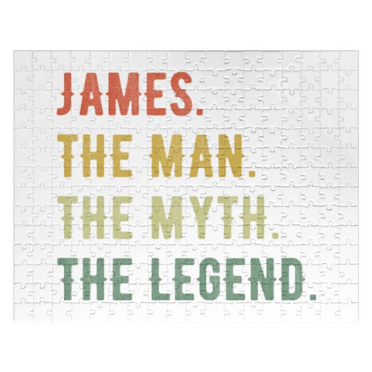 James First Name The Man The Myth The Legend Jigsaw Puzzles