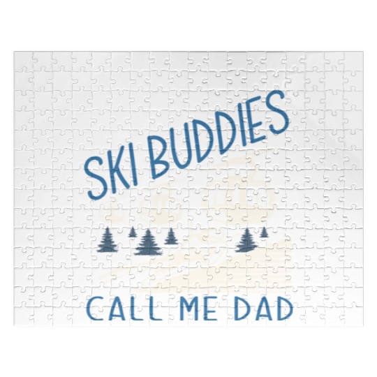 Skiing Dad Skier Father Gift Jigsaw Puzzles