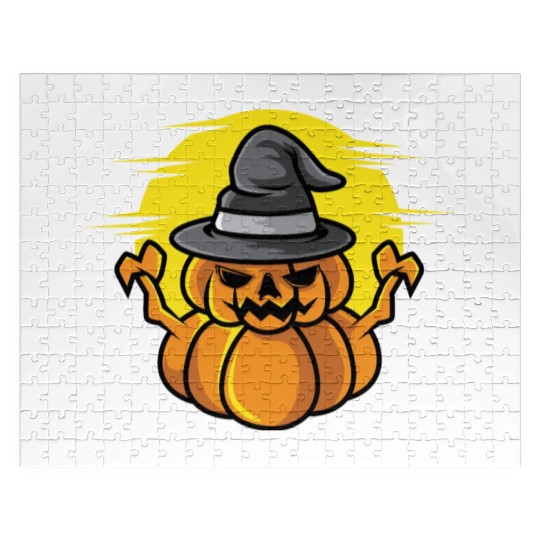 Scary Pumpkin Fantasy Lover Gift Jigsaw Puzzles
