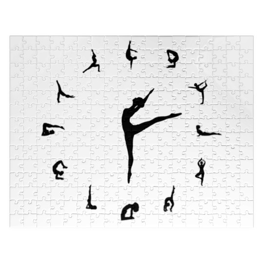 Yoga Clock Jigsaw Puzzles
