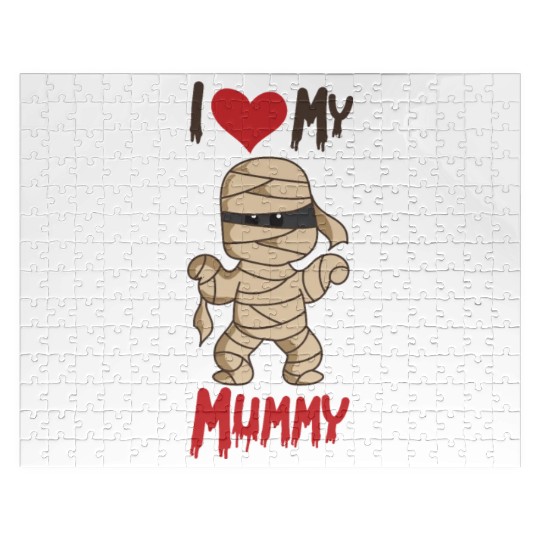 Halloween Kids I Love My Mummy Jigsaw Puzzles