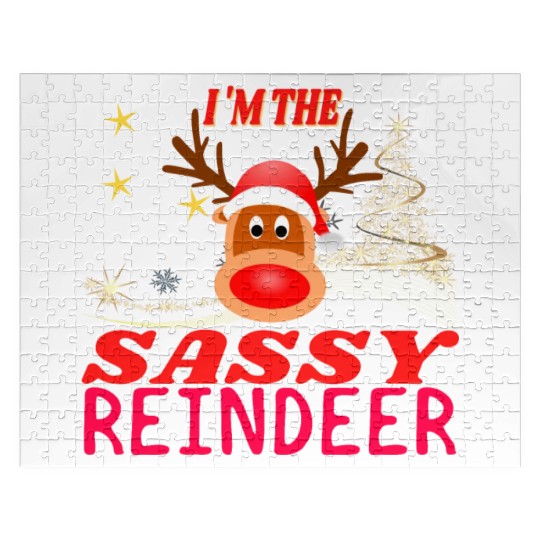 Im The Sassy Reindeer Christmas Jigsaw Puzzles