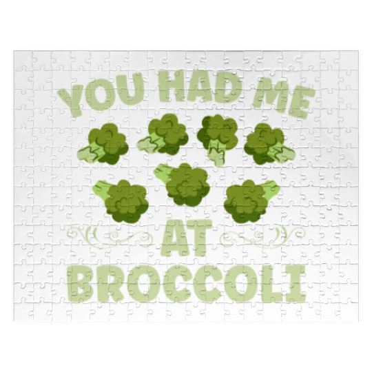 You Had Me At Broccoli Vegetarian Vegetable Vegan Jigsaw Puzzles