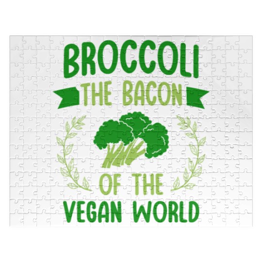 Broccoli The Bacon Of The Vegan World Vegetarian Jigsaw Puzzles