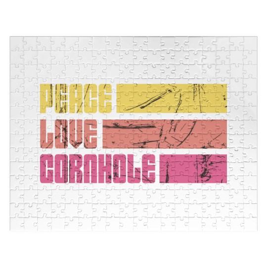 Peace Love Cornhole Jigsaw Puzzles