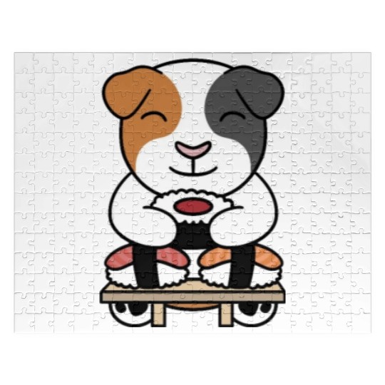 Sushi Lover Guinea Pig Jigsaw Puzzles