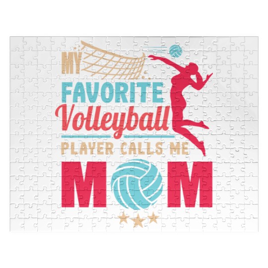 My Favorite Volleyball Player Calls Me Mom Sports Jigsaw Puzzles