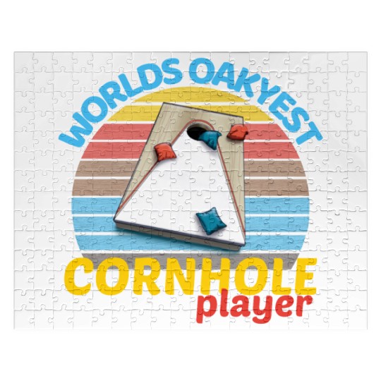 worlds oakyest cornhole player two Jigsaw Puzzles