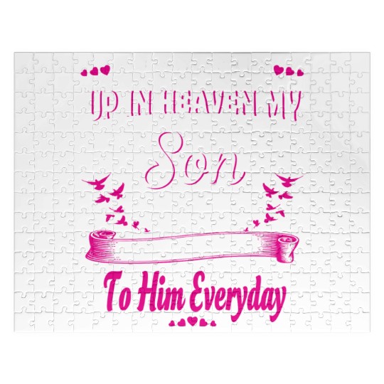 My Son Forever My Angel Sympathy In Loving Memory Jigsaw Puzzles