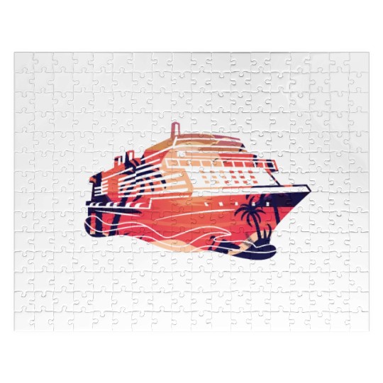 Cruise Ship Vacation Friends Girl Jigsaw Puzzles