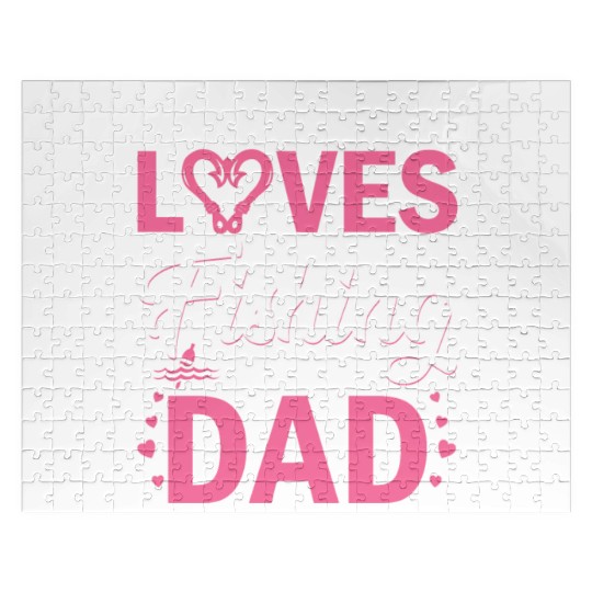 Daughter Fishing Dad Daughter Matching Fishing Jigsaw Puzzles