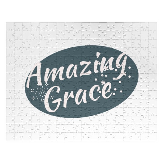 Amazing Grace Christian design Jigsaw Puzzles