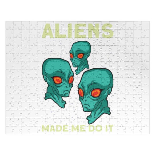 Alien Extraterrestrial Area 51 UFO Space Geek Gift Jigsaw Puzzles