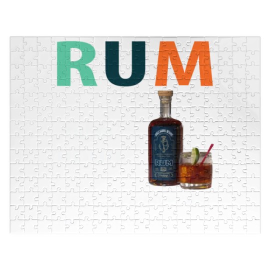 Rum Magic Brown Water For Fun People Funny Vintage Jigsaw Puzzles