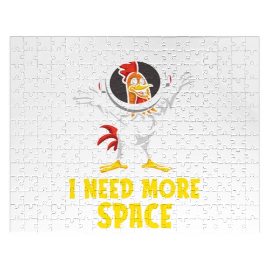 Rooster Cock Astronaut I Need More Space Jigsaw Puzzles