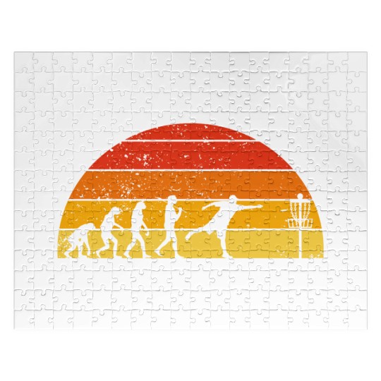 Disc Golf Disc Golfing Player Ultimate Frisbee Jigsaw Puzzles