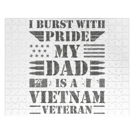 Proud Son Daughter of A Vietnam Veteran Jigsaw Puzzles