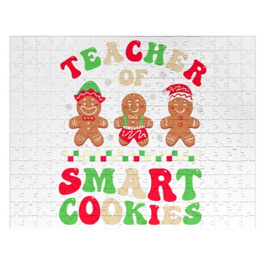 Teacher Of Smart Cookies Gingerbread Crew Jigsaw Puzzles