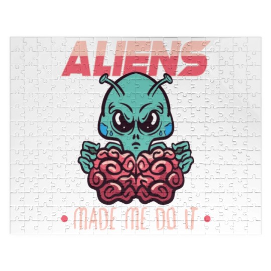 Alien Extraterrestrial Area 51 UFO Space Geek Gift Jigsaw Puzzles