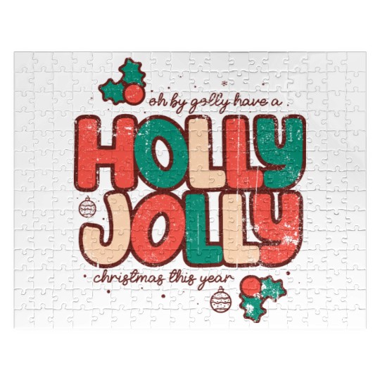 Holly jolly christmas Jigsaw Puzzles