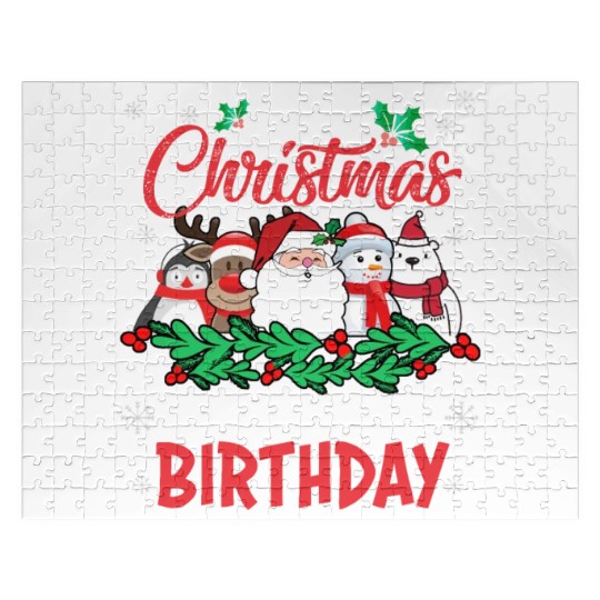 Merry Christmas And Yes Its My Birthday Jigsaw Puzzles