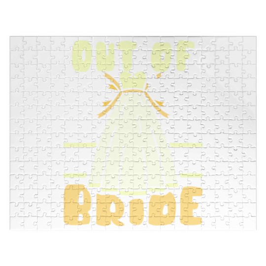 Out Of My Way I'm The Bride Bachelorette Wedding Jigsaw Puzzles