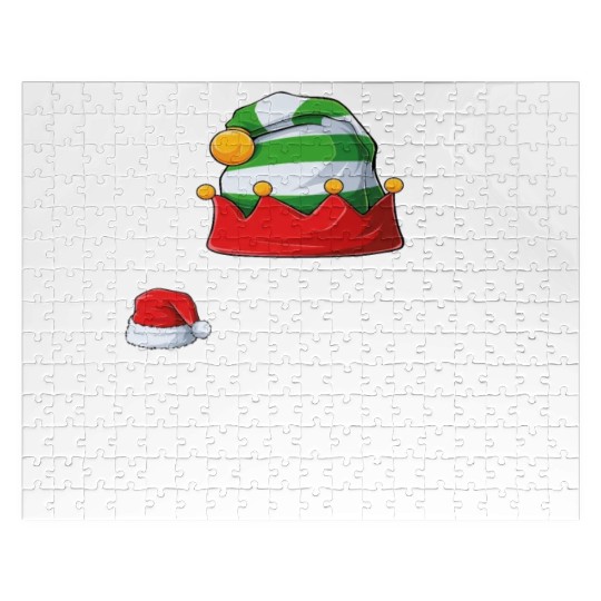 Gamer Elf Family Matching Christmas Group Pajama Jigsaw Puzzles
