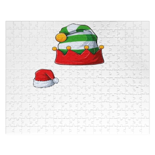 Gamer Elf Family Matching Christmas Group Pajama Jigsaw Puzzles
