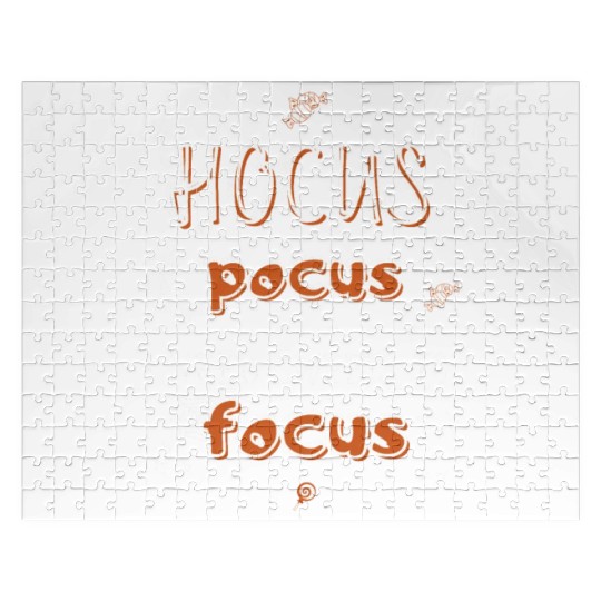 Hocus Pocus I Need Sweets to Focus Jigsaw Puzzles