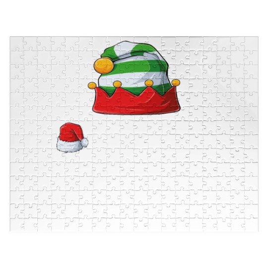 Gamer Elf Family Matching Christmas Group Pajama Jigsaw Puzzles